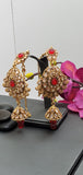 Beautiful Indian High quality Ruby Kundan Bridal Necklace Full Jewellery Set