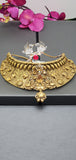 A Stunning High Quality Kundan Polki Bridal Choker Style Indian Jewellery Set