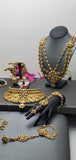 A Stunning High Quality Kundan Polki Bridal Choker Style Indian Jewellery Set