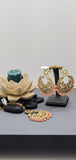 Pastel color Beautiful Indian Bollywood Tikka Earrings Set