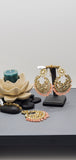 Pastel color Beautiful Indian Bollywood Tikka Earrings Set