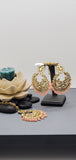 Pastel color Beautiful Indian Bollywood Tikka Earrings Set