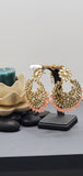 Pastel color Beautiful Indian Bollywood Tikka Earrings Set