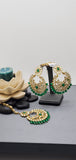 Elegant Designer Indain Bollywood Pastel color Tikka Earrings Set