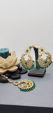 Elegant Designer Indain Bollywood Pastel color Tikka Earrings Set
