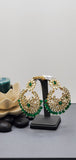 Elegant Designer Indain Bollywood Pastel color Tikka Earrings Set