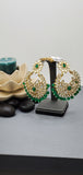 Elegant Designer Indain Bollywood Pastel color Tikka Earrings Set