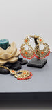 Bollywood Designer Indian Kundan Tikka Earrings  Set