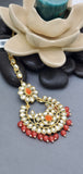 Bollywood Designer Indian Kundan Tikka Earrings  Set