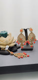 A Stunning Latest Reverse Kundan Indian Bollywood Tikka Earrings Set