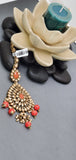 A Stunning Latest Reverse Kundan Indian Bollywood Tikka Earrings Set