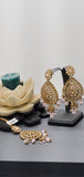 Elegant Latest collection Kundan Pastel Pink Color Indian Tikka Earrings Set