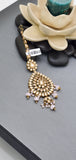 Elegant Latest collection Kundan Pastel Pink Color Indian Tikka Earrings Set