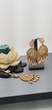 Very Classy Reverse Kundan Indian Bollywood Tikka Earrings Set