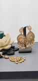 Very Classy Reverse Kundan Indian Bollywood Tikka Earrings Set