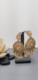 Very Classy Reverse Kundan Indian Bollywood Tikka Earrings Set