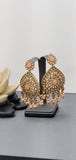 Very Classy Reverse Kundan Indian Bollywood Tikka Earrings Set