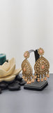 Very Classy Reverse Kundan Indian Bollywood Tikka Earrings Set