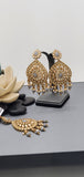 A Very Classy Latest Kundan Indian Bollywood Tikka Earrings Set