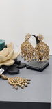 A Very Classy Latest Kundan Indian Bollywood Tikka Earrings Set