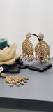 A Very Classy Latest Kundan Indian Bollywood Tikka Earrings Set