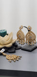 A Very Classy Latest Kundan Indian Bollywood Tikka Earrings Set