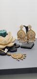 A Very Classy Latest Kundan Indian Bollywood Tikka Earrings Set