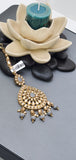 A Very Classy Latest Kundan Indian Bollywood Tikka Earrings Set