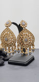 A Very Classy Latest Kundan Indian Bollywood Tikka Earrings Set