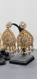 A Very Classy Latest Kundan Indian Bollywood Tikka Earrings Set