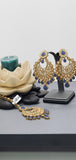 A Stunning collection Kundan Indian Bollywood Tikka Earrings Set