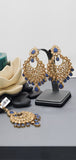 A Stunning collection Kundan Indian Bollywood Tikka Earrings Set