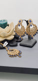 A Stunning collection Kundan Indian Bollywood Tikka Earrings Set