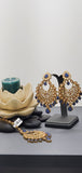 A Stunning collection Kundan Indian Bollywood Tikka Earrings Set