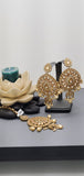 Extraordinary  Latest Reverse Kundan  Drop Indian wedding Tikka Earrings Set