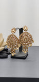 Extraordinary  Latest Reverse Kundan  Drop Indian wedding Tikka Earrings Set