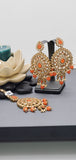 Latest Astonishing Designer Collection Indian Reverse Kundan Drop Tikka Earrings Set