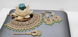 Dazzling Reverse Kundan Indian Bollywood  Choker Necklace Jewellery Set