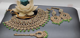 Dazzling Reverse Kundan Indian Bollywood  Choker Necklace Jewellery Set