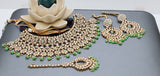 Dazzling Reverse Kundan Indian Bollywood  Choker Necklace Jewellery Set
