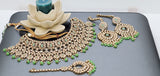 Dazzling Reverse Kundan Indian Bollywood  Choker Necklace Jewellery Set