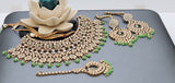 Dazzling Reverse Kundan Indian Bollywood  Choker Necklace Jewellery Set