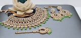 Dazzling Reverse Kundan Indian Bollywood  Choker Necklace Jewellery Set