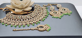 Dazzling Reverse Kundan Indian Bollywood  Choker Necklace Jewellery Set