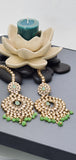 Dazzling Reverse Kundan Indian Bollywood  Choker Necklace Jewellery Set