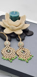 Dazzling Reverse Kundan Indian Bollywood  Choker Necklace Jewellery Set