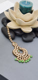 Dazzling Reverse Kundan Indian Bollywood  Choker Necklace Jewellery Set