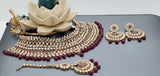 Latest Designer Indian Bollywood Bridal Choker Necklace Jewellery Set