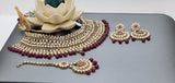 Latest Designer Indian Bollywood Bridal Choker Necklace Jewellery Set