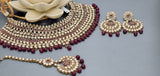 Latest Designer Indian Bollywood Bridal Choker Necklace Jewellery Set